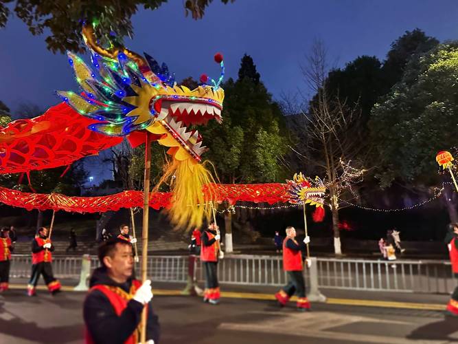 醒狮起舞长龙摆尾！雅安雨城区龙腾狮跃闹元宵，感受独特年味