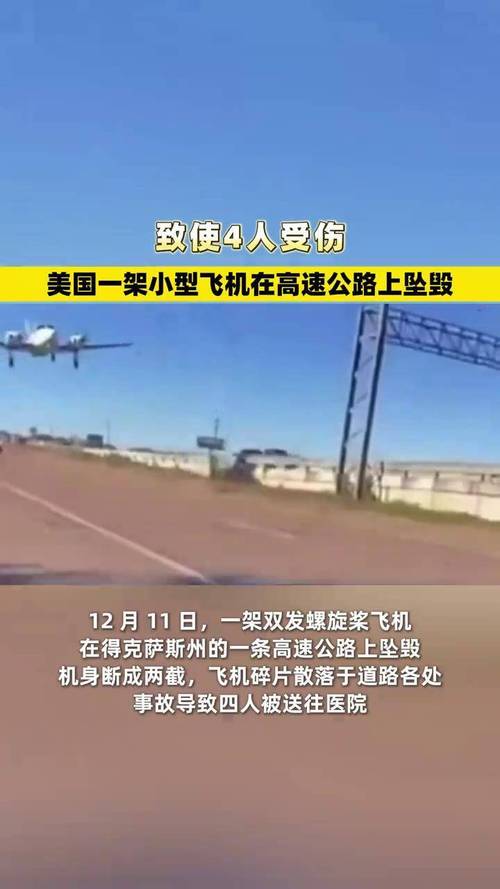 美国得克萨斯州一架小型飞机坠毁 致2人死亡