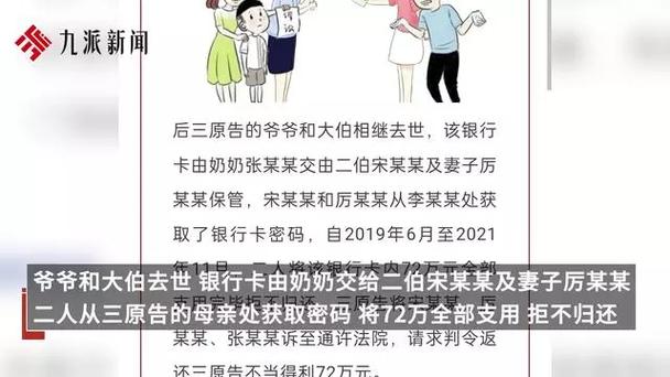 父亲72万死亡赔偿金被二伯、二伯母花光，三未成年孩子告上法院