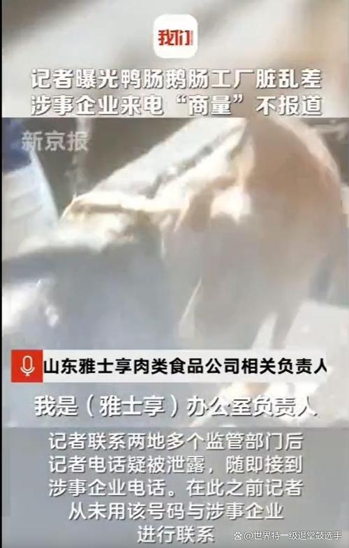 滨州官方通报“鸭肠生产车间脏乱差问题”：已责令企业停产整顿，涉事产品已被查封