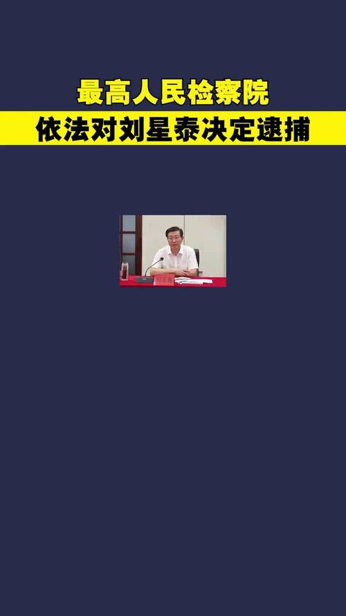 涉嫌受贿罪 最高检依法对刘星泰决定逮捕